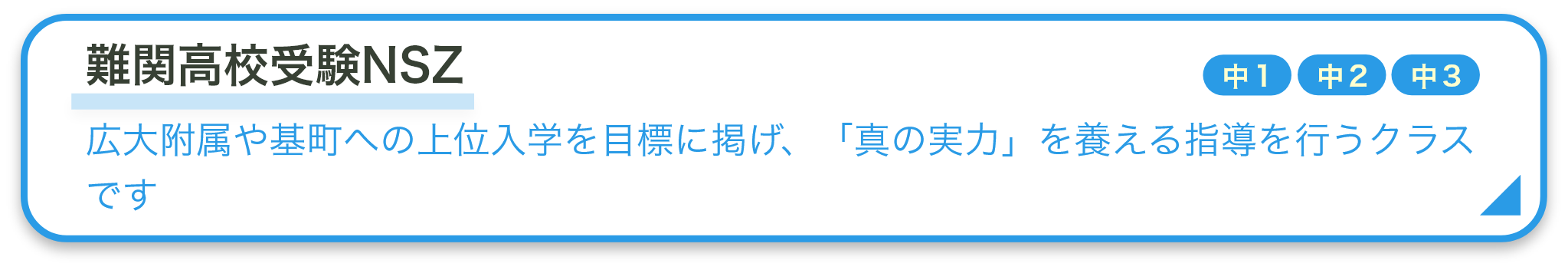 難関高校受験NSZ